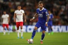 Leicester City's James Maddison, who was voted their player of the season last season, in action during pre-season.