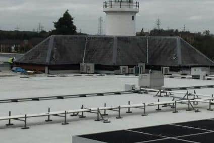 The flat roof of the Morrisons store which will house more than 1,100 solar panels (Image: CPA Consulting Engineers).