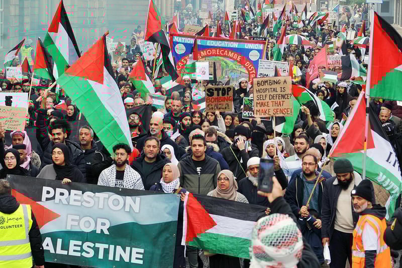 Organisers say police have estimated that more than 3,000 people took part in Sunday's procession