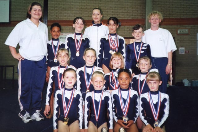 The successful gymnastics squad of West View Leisure Centre