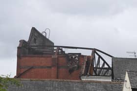 Emergency services at the scene of a fire in Preston on Friday morning.