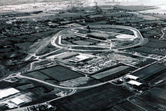Aerial view of the Leyland DAF test track at Aston Way
