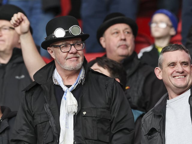 PNE fans at Middlesbrough