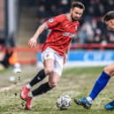 Gwion Edwards scored Morecambe's winning goal on Tuesday Picture: Morecambe FC