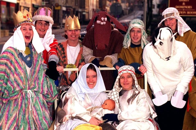 Members of Preston Rangers Football found a novel way to get in training for their WFA cup 5th round match -  they took part in a charity Boxing Day fancy dress pub crawl round the pubs of Longridge dressed in traditional nativity gear