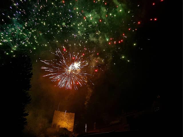 Scenes from a previous Clitheroe Castle Bonfire and Fireworks Display