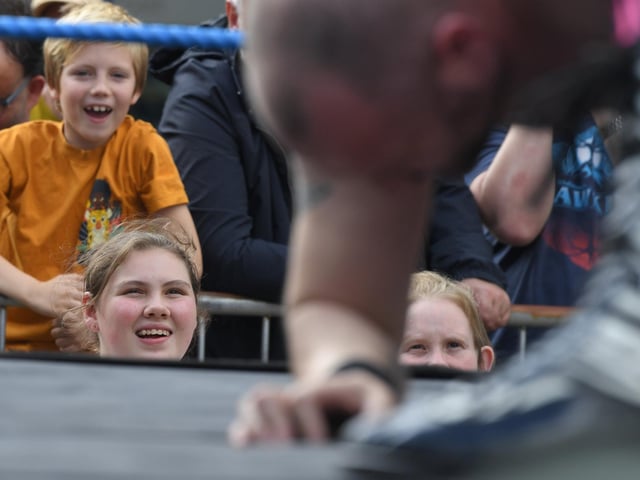 Wrestling on Preston Flag Market
