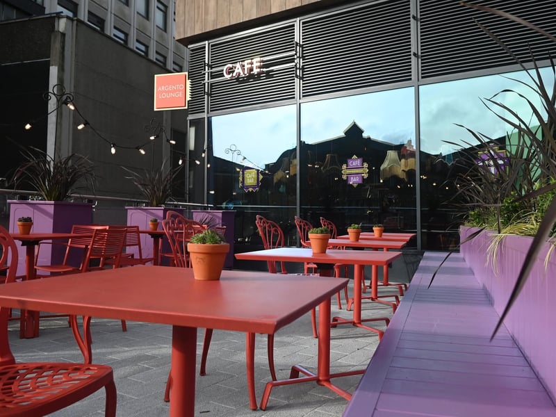 Al fresco dining is also catered for.