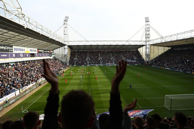 A view of Deepdale, with over 20,000 supporters attending