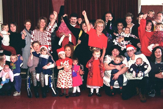 Homestart Children's Christmas party at Jalgo's Sports Club, Preston, in 1996
