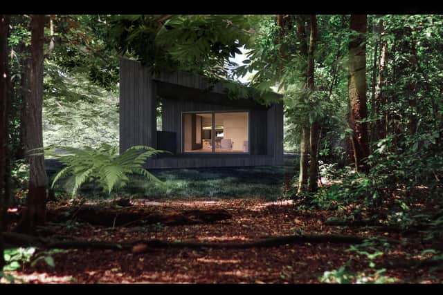 The cabins have been designed to emerse guests in their surroundings.