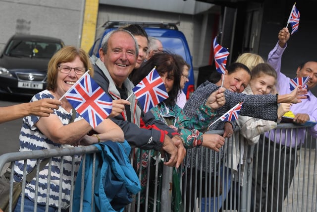 Crowds await the Royal couple in Preston
