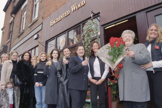 Deputy mayor and mayoress of Preston Rose Kinsella and daughter Elaine Lloyd formally open the florist shop Enchanted Wood in Ashton, Preston, which is owned and will be run by Jayne Dolman (right), and her mother Samantha
