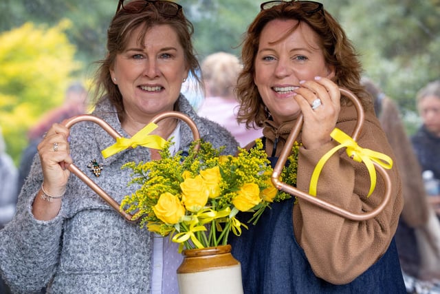 Katherine Burrow and Claire Hall from The Tower Blooms pictured at the fete