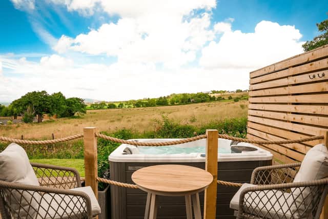 Everything Retreat: The view from my hot tub gave me a fresh perspective of the beauty the Ribble Valley has to offer.