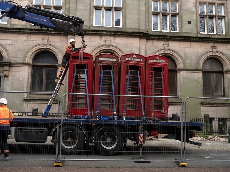 The phone boxes are on the move - but they will be back
