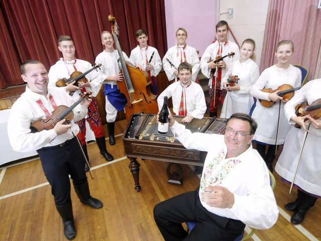 Czech band Notecka perform at a food and wine evening for Preston Arts Festival 2014.