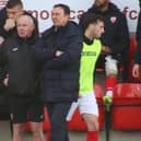 Derek Adams saw his Morecambe players draw at Chester on Saturday