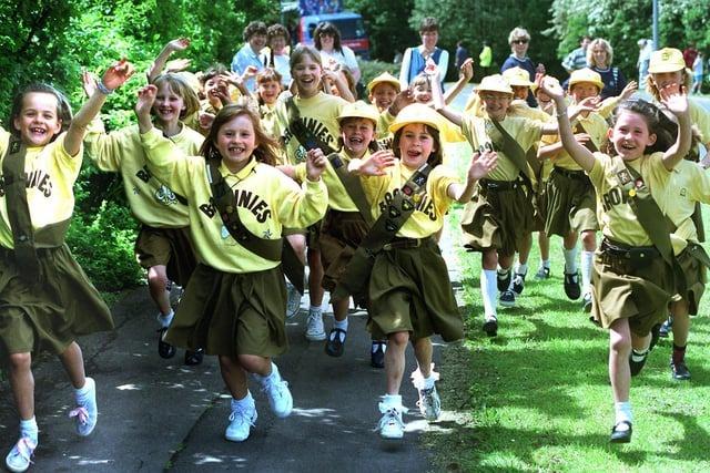 It's Penwortham Gala time again, this time in 1996 and the Penwortham Brownies are enjoying themselves