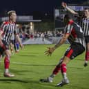 Mark Ellis wheels away after hitting the winner against King's Lynn (photo: David Airey/dia_images)