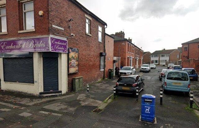 The proposed takeaway site at the junction of Watkin Lane and Hoghton Street in Lostock Hall (image: Google)
