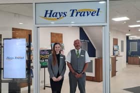 Hays Travel Preston shop manager Dan Neise and assistant manager Sophie Wright.