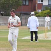 Danny Gilbert bowling for Garstang