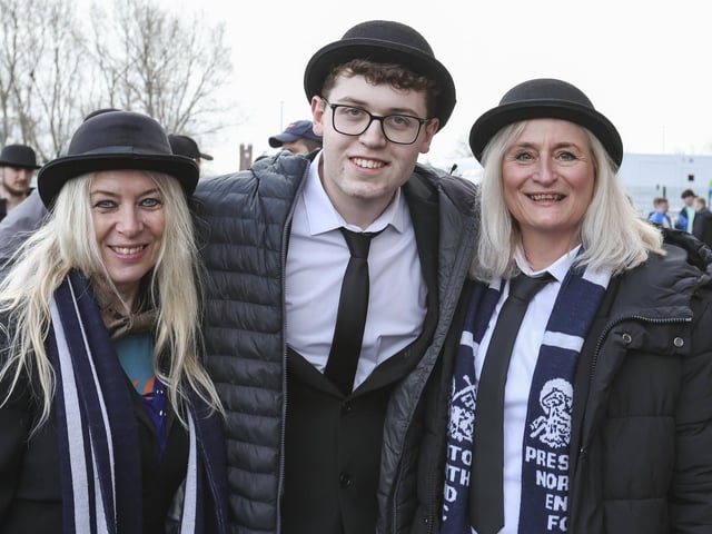 PNE fans at Middlesbrough