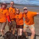 Galloway's supporters walking the Morecambe Bay Walk 2023