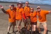 Galloway's supporters walking the Morecambe Bay Walk 2023