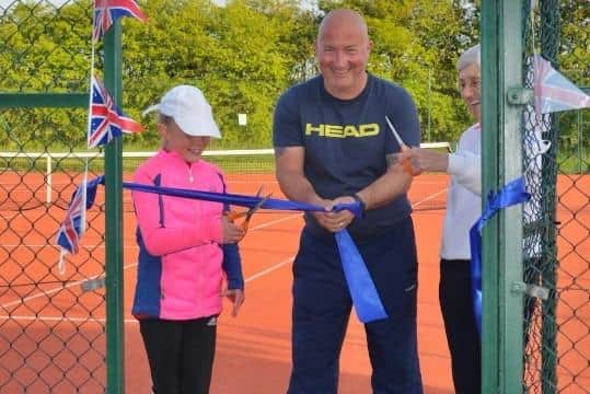Broughton & District Tennis Club opening their new courts