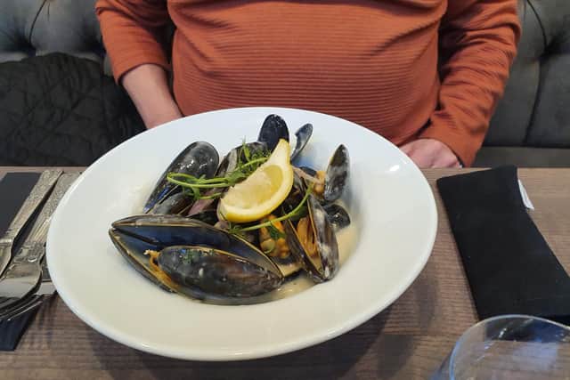 The Fat Italian at Burscough: mussels in a  creamy white wine sauce