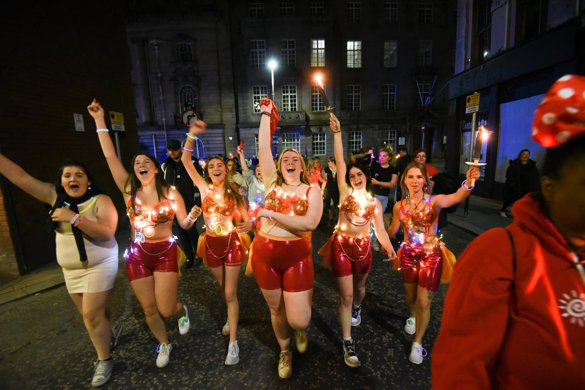 These are some of the fantastic images from Preston's Torchlight Procession