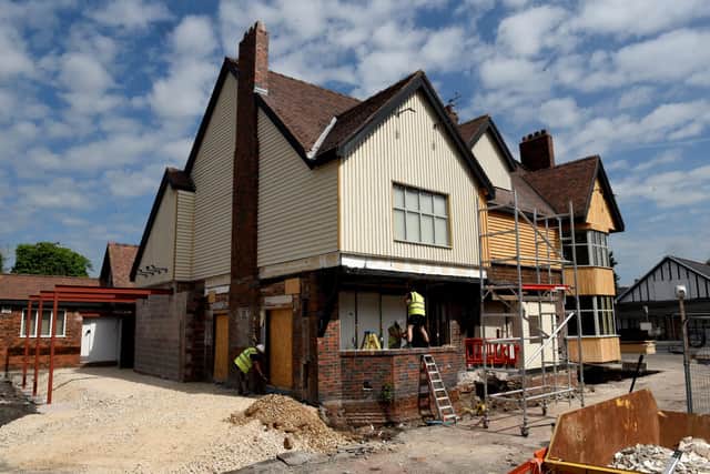 Photo Neil Cross; Hickory's Smokehouse taking shape in the former Anchor pub in Hutton