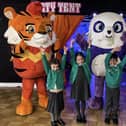 Students from St Thomas the Martyr CE Primary School meet the Piñata Smashlings!