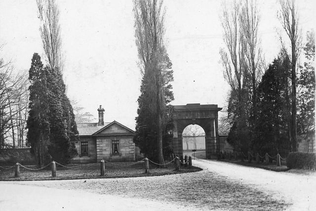 Another shot of the impressive North Gates and Lodge - this time taken when the estate was still under the ownership of the Farington family