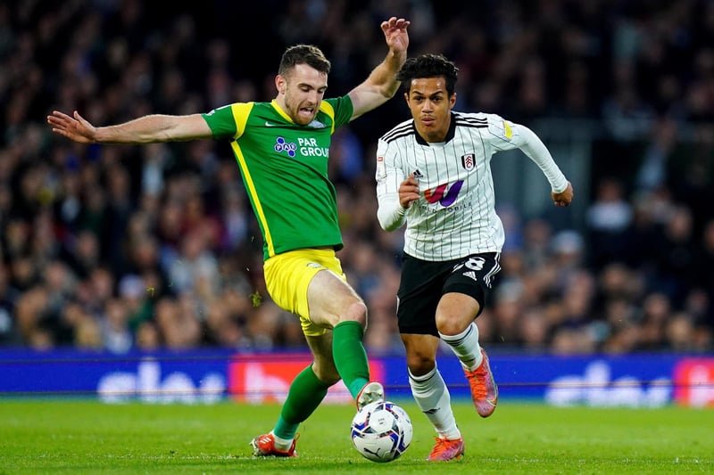 Fulham's Fabio Carvalho battles with Preston North End's Ben Whiteman during the Sky Bet Championship match at Craven Cottage, London. Picture date: Tuesday April 19, 2022. Credit: Adam Davy/PA Wire.
