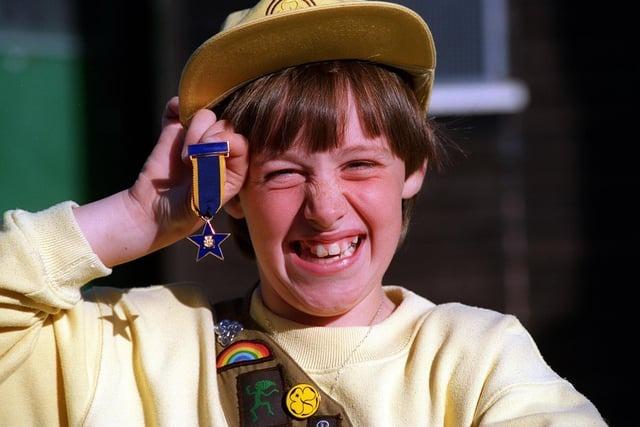Back in 1995 Longridge Brownie Gemma Croft won herself a Star of Merit