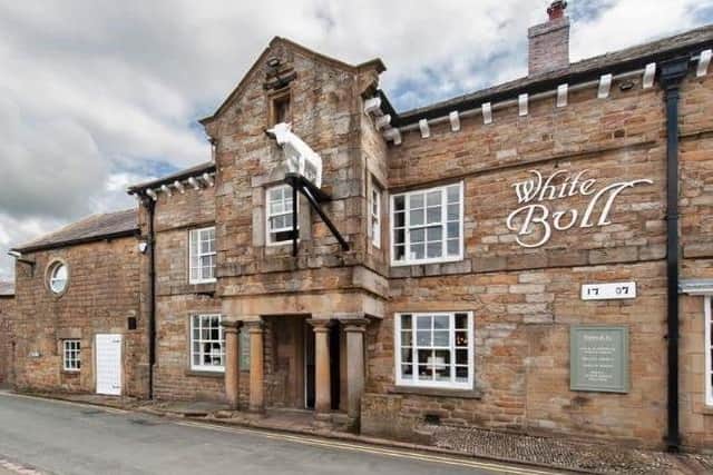 The iconic white bull at the front of the 1707 building. Photo from Rightmove