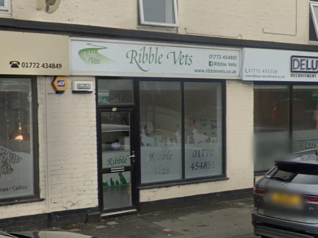 Ribble Vets Leyland on Golden Hill Lane, Leyland, has a rating of 4.5 out of 5 from 17 Google reviews