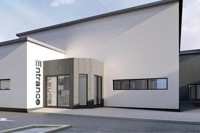 The new building that will, if approved, re-house the Royal Preston's existing Day-of-Surgery Admissions unit (image: Gilling Dod Architects, via Preston City Council planning portal)