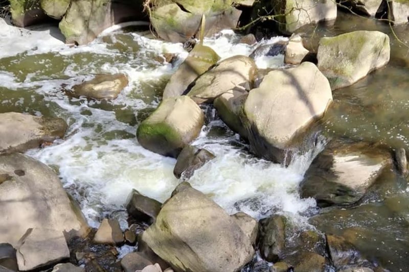 The brook leads to the weir which in turn leads to the River Darwen