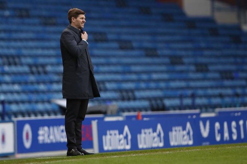 Aston Villa are keen on Rangers manager Steven Gerrard ahead of the summer transfer window. (Football Insider)
(Photo by Ian MacNicol/Getty Images)