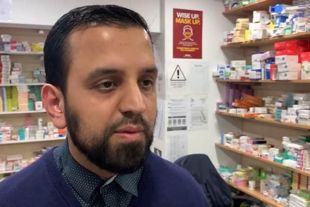 Pharmacist Rizwan Akhtar said the dangerous symptoms people need to be aware of include severe breathlessness, discolouration of the lips and lethargy