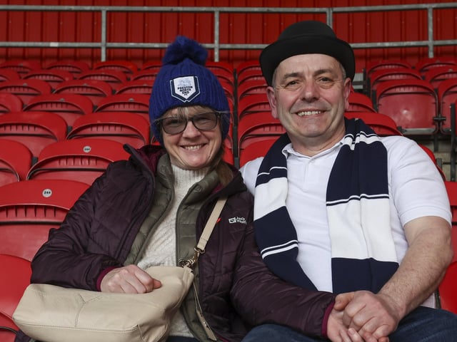 PNE fans at Middlesbrough