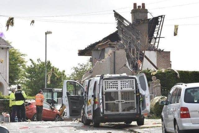 The explosion destroyed the property Greenham lived in and severely damaged two neighbouring terraced houses