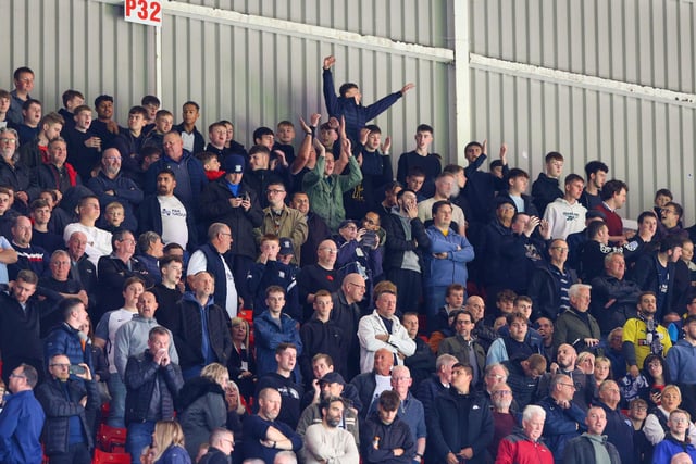 Preston North End fans watch on.