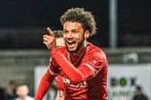 Lee Angol gave Morecambe the lead on Tuesday evening Picture: Morecambe FC