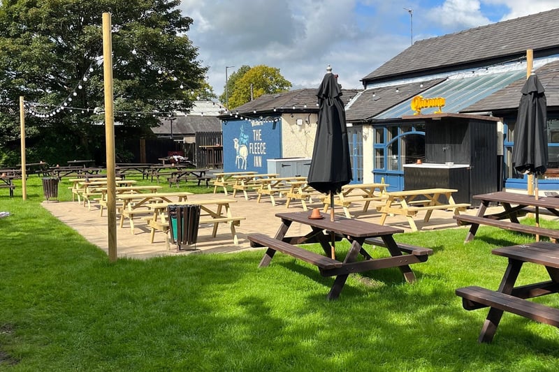 The beer garden has also been given a cheerful overhaul and features an outdoor bar area