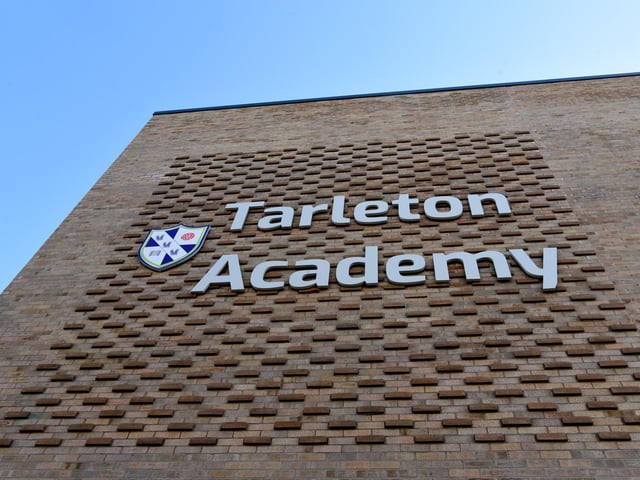 The exterior of the school